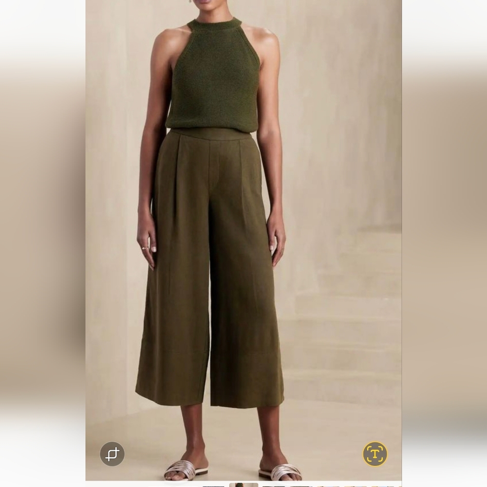 NWT Banana Republic Capri Wide leg 346 - Picture 1 of 7